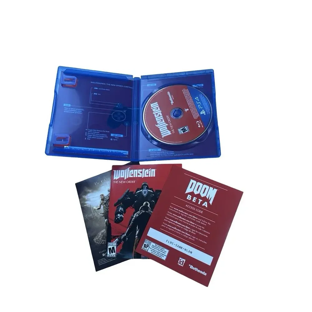 PS4 Wolfenstein Game Lot The New Order & The Old Blood PlayStation 4